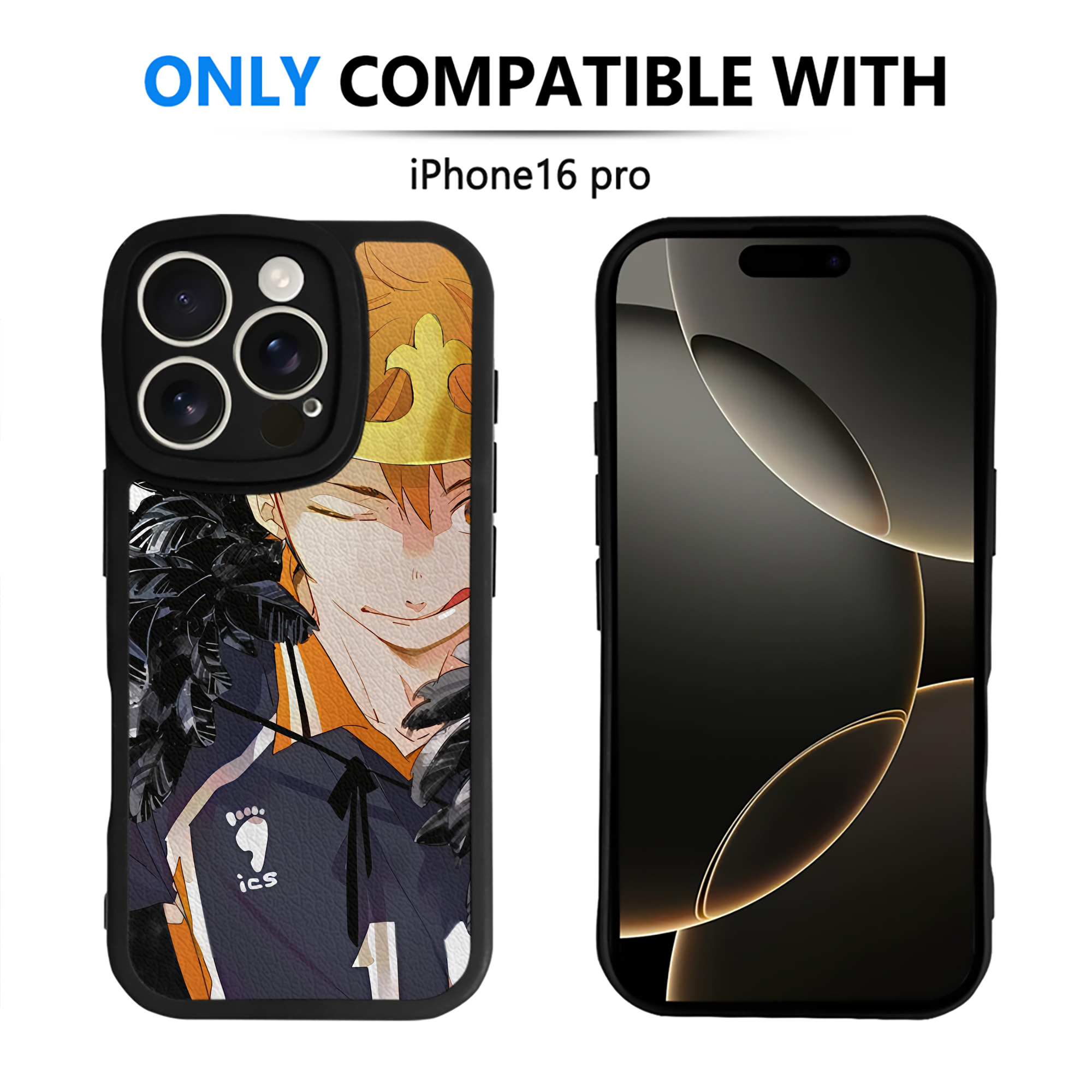 （画像用） ハイキュー!! Haikyu!! 【iPhone 16シリーズ対応】シリコンスマホケース（レザー調） 材質：シリコン